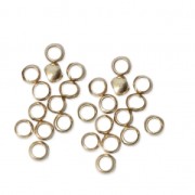 Perles à écraser 2.5 mm - Fabrication Européenne -  doré satiné x50