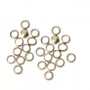 Perles à écraser 2.5 mm - Fabrication Européenne -  doré satiné x50