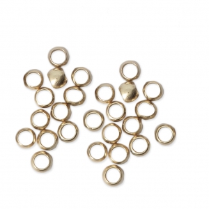 Perles à écraser 2.5 mm - Fabrication Européenne -  doré satiné x50