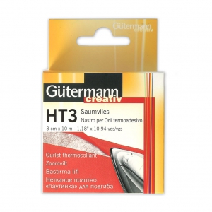 HT3 Gütermann - Ourlet thermocollant 3 cm en Polyamide x10 m