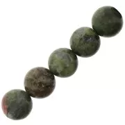 Perles rondes en pierre gemme  Unakite 8 mm x10