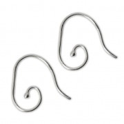 Crochets d'oreilles 19 mm en Argent 925  x2|raw }}