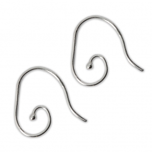 Crochets d'oreilles 19 mm en Argent 925  x2
