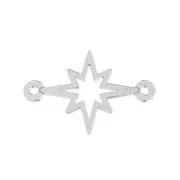 Intercalaire 2 anneaux Etoile du Nord  17x11 mm en Argent 925 x1