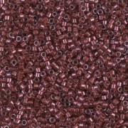Miyuki Delica 11/0 DB1705 - Copper Pearl Lined Transparent Dark Cranberry x8g|raw }}