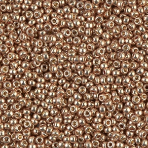 Rocaille Miyuki Duracoat 11/0 4204  -  Galvanized Champagne paquet de 100g