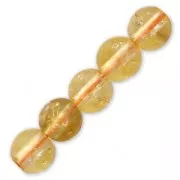 Perles Rondes 3 mm en pierre gemme Citrine x25
