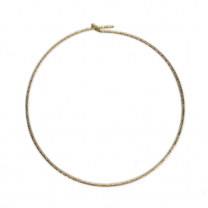 Créoles fines diamantées à décorer 30 mm en Gold filled (or laminé) x2