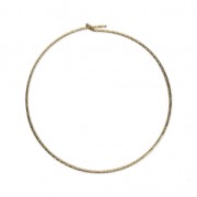 Créoles fines diamantées à décorer 25 mm en Gold filled (or laminé) x2