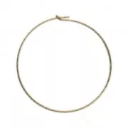 Créoles fines diamantées à décorer 25 mm en Gold filled (or laminé) x2