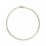 Créoles fines diamantées à décorer 20 mm en Gold filled (or laminé) x2