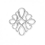 Intercalaire pendentif filigrané losange 17 mm - Argent 925 x1