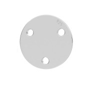 Intercalaire rond 3 trous 9 mm en Argent 925 x1