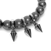 Breloque cône / pique 9x5 mm en Argent 925 doré à l'or fin x1