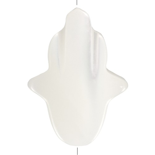 Perle Main de Fatma en nacre 16.5x12 mm x1