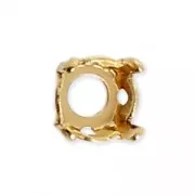 Serti griffe pour cabochon PureCrystal 1088 4 mm - Doré x10