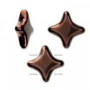Perles en verre Star Beads par Perles & Co 11x11 mm Dark Bronze x30