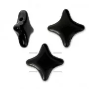 Perles en verre Star Beads par Perles & Co 11x11 mm Jet x30