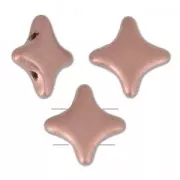 Perles en verre Star Beads par Perles and Co 11x11 mm Light Copper Mat x30