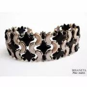 Perles en verre Star Beads par Perles & Co 11x11 mm Dark Plum Metallic Mat x30