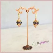 Perles en verre Star Beads par Perles & Co 11x11 mm Opaque Luster Amethyst x30