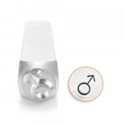 Poinçon à frapper ImpressArt - 6 mm - Symbole Garçon x1|raw }}