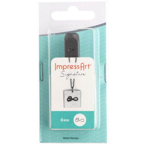 Poinçon à frapper ImpressArt - 6 mm - Infini avec un coeur x1