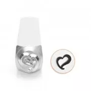 Poinçon à frapper ImpressArt - 6 mm - Swirly Heart x1