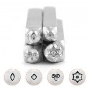 Set de 4 poinçons à frapper ImpressArt 6, 4 et 3 mm Mandala - version 1|raw }}
