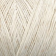 Fil de lin ciré pour bijoux micro macramé 0.7 mm couleur Blanc/Crème n°1 x 100 g