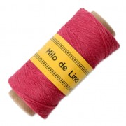 Fil de lin ciré pour bijoux micro macramé 0.7 mm couleur Fuchsia n°13 x 100 g|raw }}