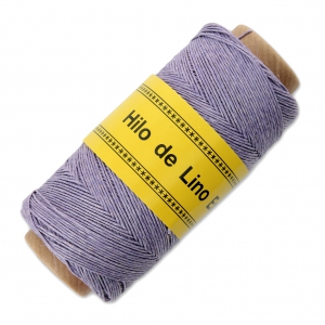 Fil de lin ciré pour bijoux micro macramé 0.7 mm couleur Lilas n°14 x 100 g