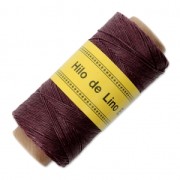 Fil de lin ciré pour bijoux micro macramé 0.7 mm couleur Bordeaux n°24 x 100 g