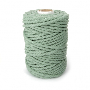 Bobine de cordon en coton pour macramé 5 mm - Vert Avocat x 50m