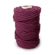 Bobine de cordon en coton pour macramé 5 mm - Garnet x 50m