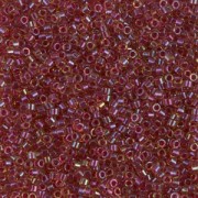 Miyuki Delica 11/0 DB0282 - Luster Light Topaz Lined Cranberry x8g