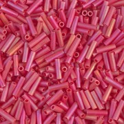 Bugles Miyuki 6 mm BGL-408FR - Opaque Red AB Mat x10g|raw }}