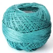 Fil en polyester Liz Metallic taille 20 Turquoise Green n°321 x146m