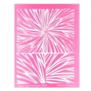 Silk Screen Helen Breil pour pâte polymère 95x130 mm - Radiating Rays