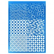 Silk Screen Moiko pour Pâte polymère - Combo - Motif Rétro|raw }}