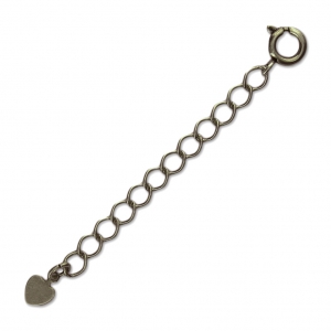 Fermoir à ressort 7 mm avec chaînette d'extension bronze x1