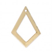 Sequin losange ajouré 21x14.5 mm en Gold filled (or laminé) x1|raw }}