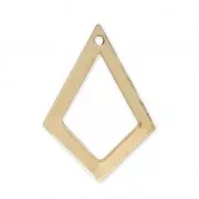 Sequin losange ajouré 21x14.5 mm en Gold filled (or laminé) x1