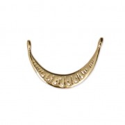 Intercalaire 2 anneaux et 7 trous pour la création de bijoux DIY 17x11 mm doré x1|raw }}