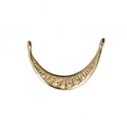 Intercalaire 2 anneaux et 7 trous pour la création de bijoux DIY 17x11 mm doré x1