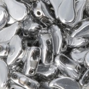 Perles en verre tchèque deux trous Paisley Duo 9x5.5 mm Labrador x10g