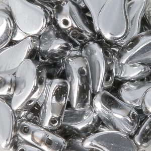 Perles en verre tchèque deux trous Paisley Duo 9x5.5 mm Labrador x10g