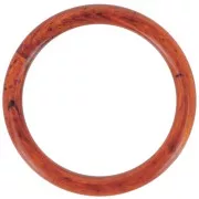 Anneau 26.5 mm imitation Ambre x1