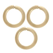Anneaux ouverts ronds 5.5x0.9 mm - Plaqué Or 3 microns x6