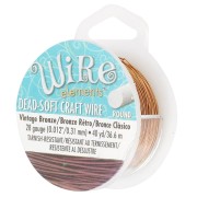 Fil de cuivre Craft Wire souple 0.32 mm Vintage bronze x 36 m|raw }}